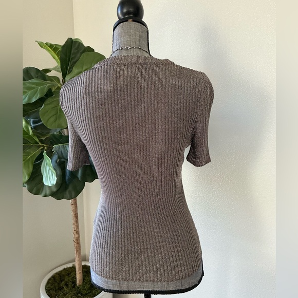 H&M Metallic Rib Knit Top - Picture 6 of 10